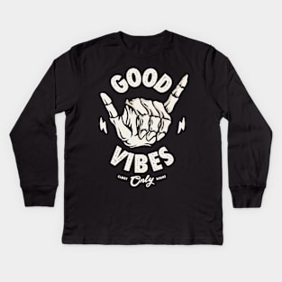 good vibes Kids Long Sleeve T-Shirt